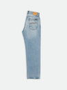 【Nudie Jeans】Tuff Tony Streaky Vintage 復古直紋淺藍高腰寬版直筒牛仔褲