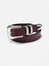 Nudie Jeans Western Silver Belt Dark Brown