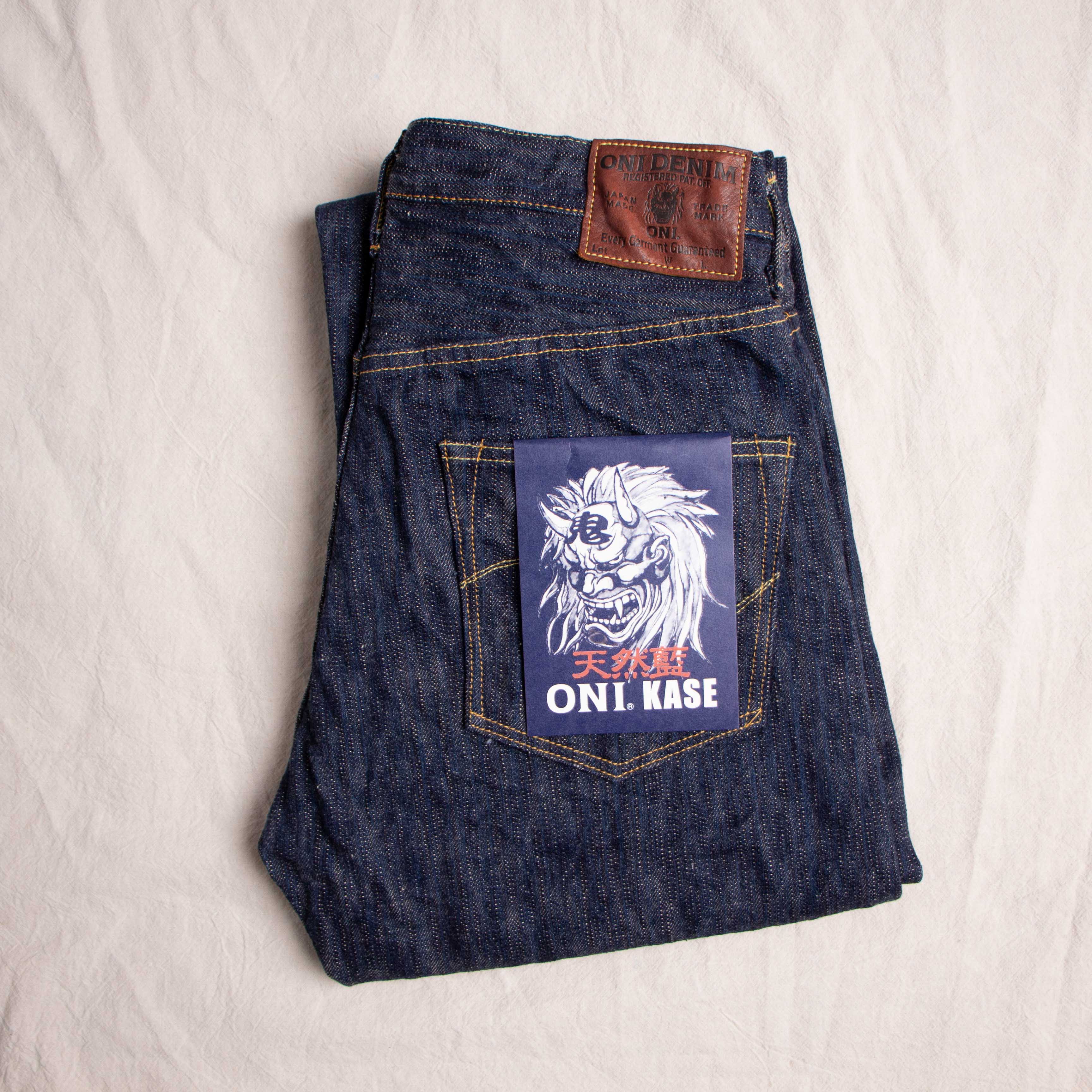 ONI DENIM】200-Kase Natural Indigo Wide Straight Jeans – Blue