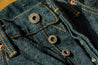 ONI DENIM 246-CCD-GOLV Olive Weft Crushed Concrete Denim Neat Straight Jeans