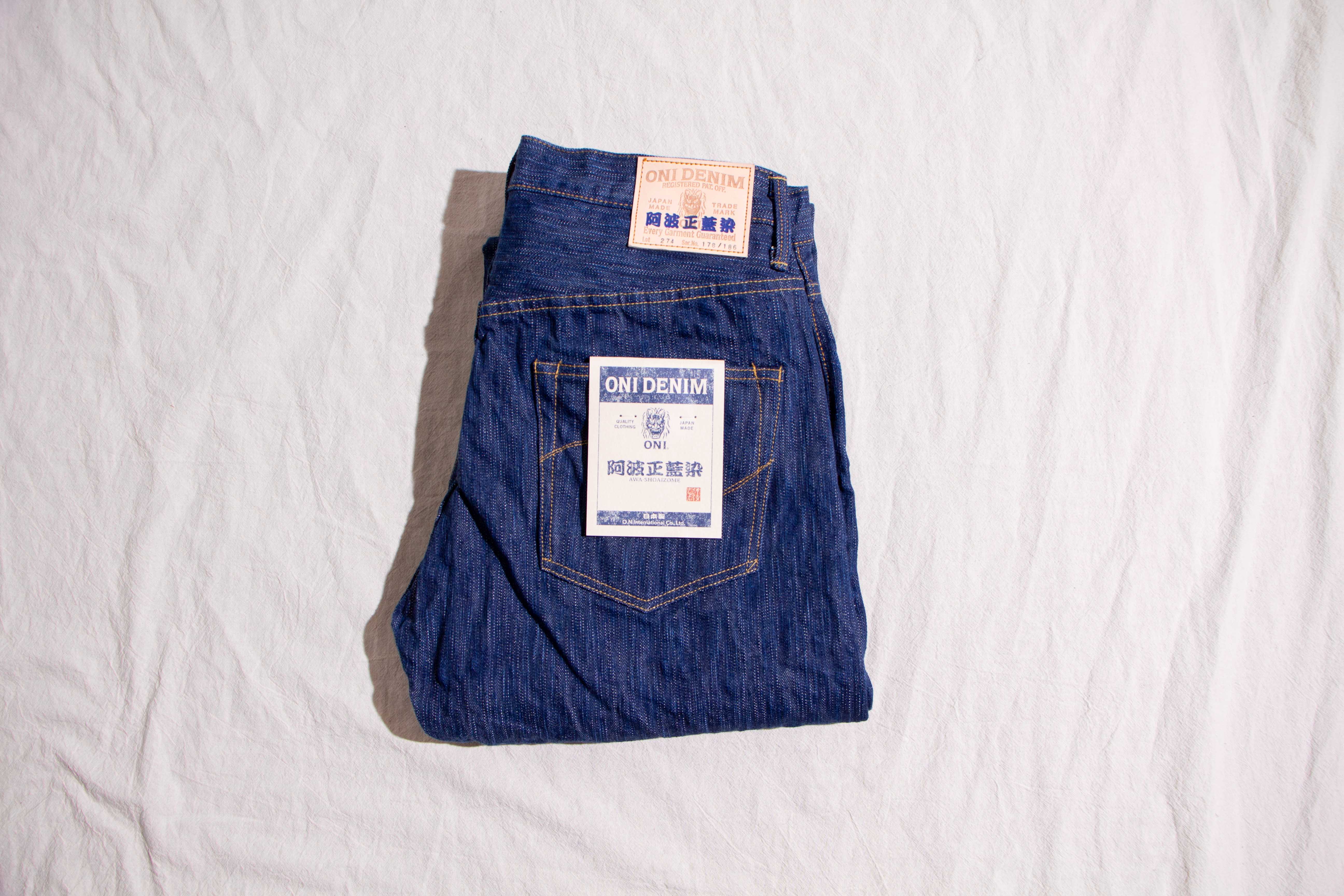 ONI DENIM】274-AWA Awa Shoai Denim Regular Straight Jeans – Blue