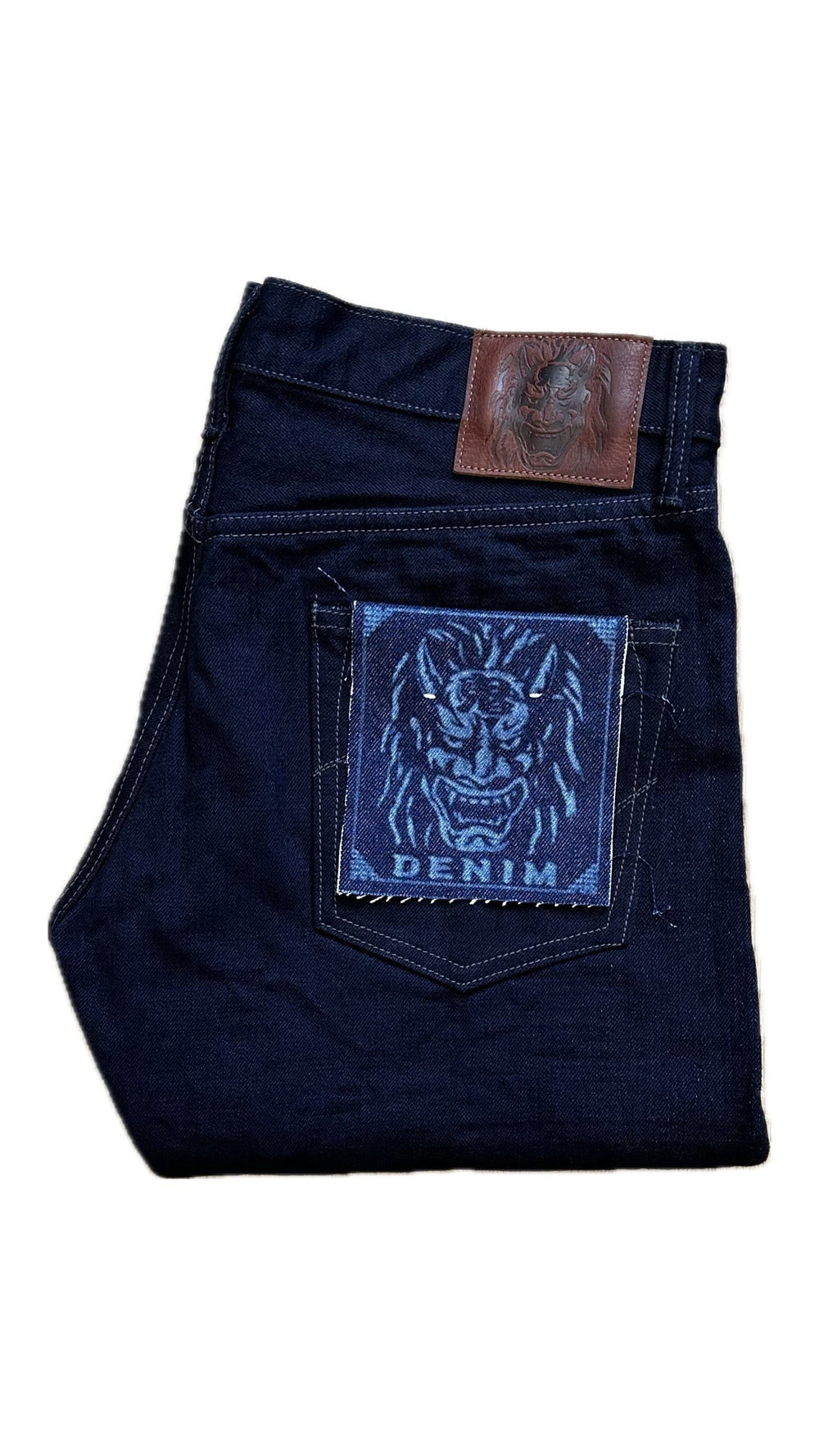【ONI DENIM】 622-14BLK Indigo x Black 14oz Low Tension Relaxed Tapered G3初代鬼秘雙染低腰修身錐形牛仔褲