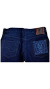 【ONI DENIM】 246-14BLK Indigo x Black 14oz Low Tension Neat Straight Jeans