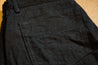 ONI DENIM 622-CCD-BKBK Crushed Concrete Denim Black x Black Kabuki Selvedge 15oz Relax Tapered Jeans