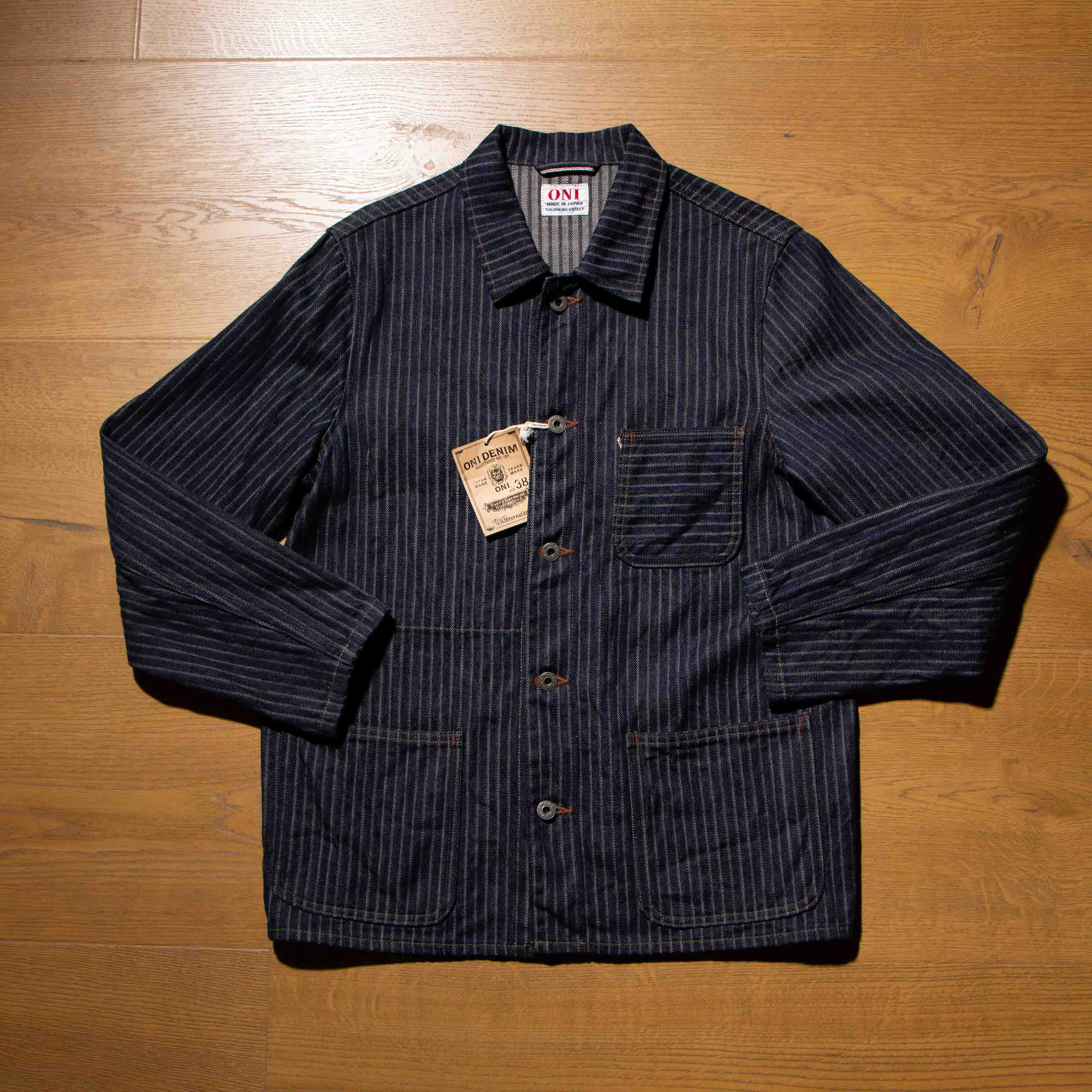 ONI DENIM】03501 HJS Drop Needle Stitching Jacquard Striped
