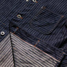 【ONI DENIM】03501 HJS Drop Needle Stitching Jacquard Striped Denim Coverall Jacket 