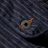 【ONI DENIM】03501 HJS Drop Needle Stitching Jacquard Striped Denim Coverall Jacket 