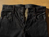 ONI DENIM 246 BKOL Black x Olive 12.5oz Neat Straight Jeans 
