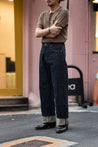 【ONI DENIM】222-13.7NEP 13.7oz Nep Denim 鬼之棉節超寬直筒牛仔褲