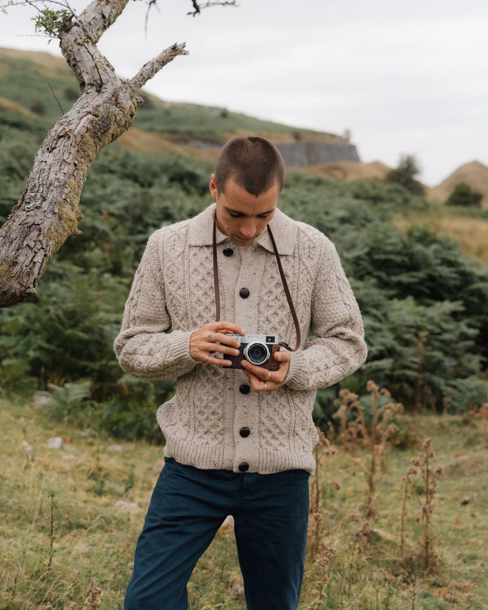 Peregrine Hudson Aran Cardigan Skiddaw