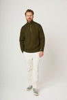 【Peregrine】Foxton Quarter Zip Sweater Olive 福克斯頓橄欖綠狩獵半開領毛衣