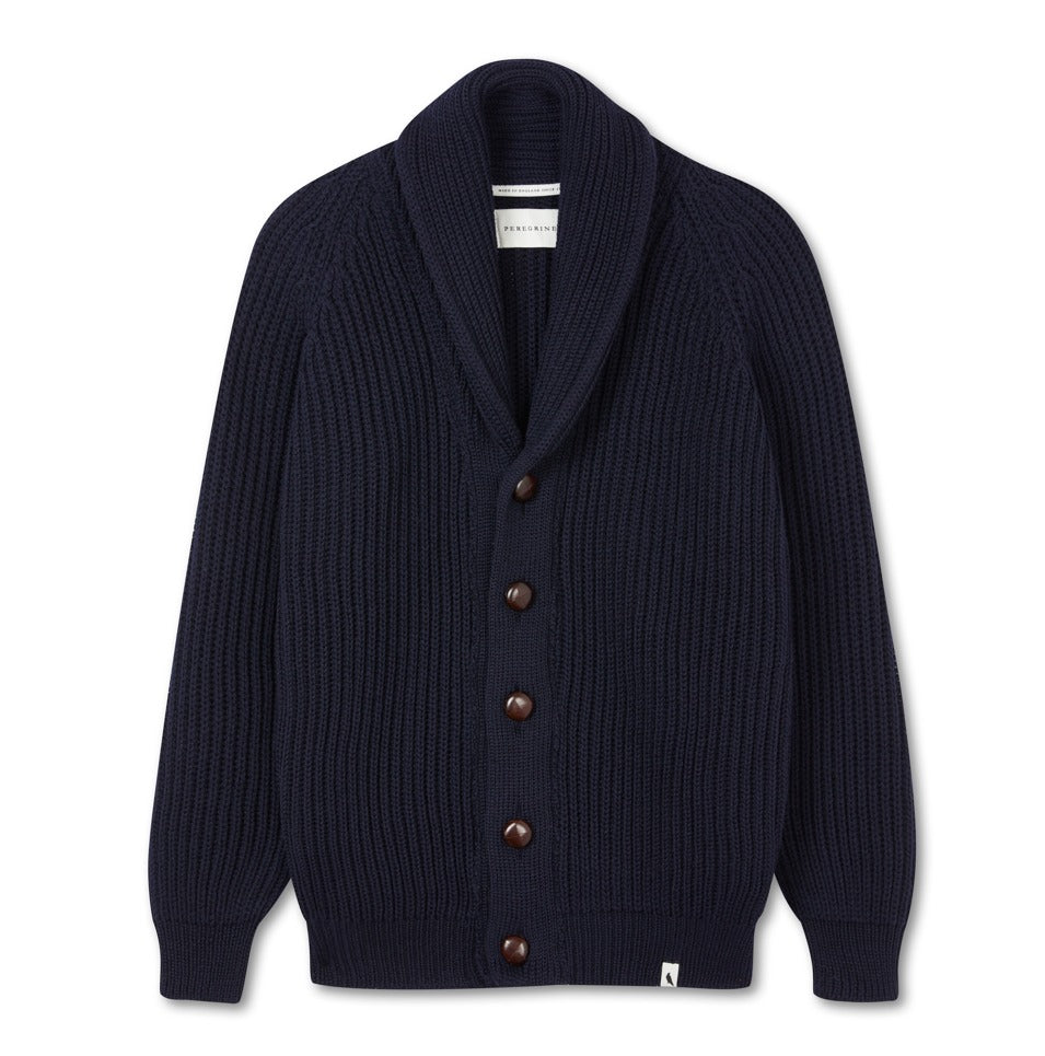 Peregrine】Wilkinson Wool Cardigan Navy – Blue Beach Denim