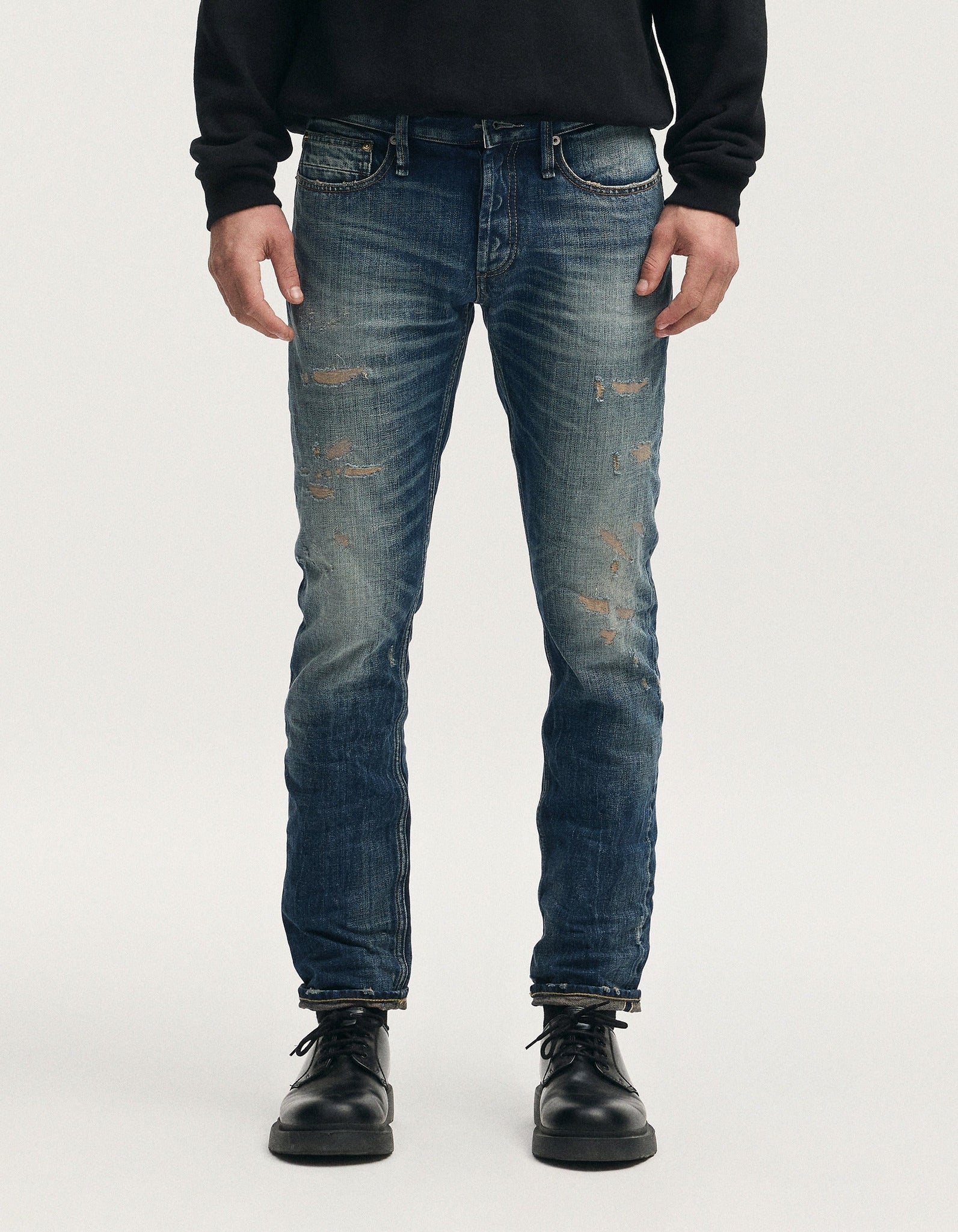 DENHAM】 Razor Selvedge Zephyr Blube – Blue Beach Denim