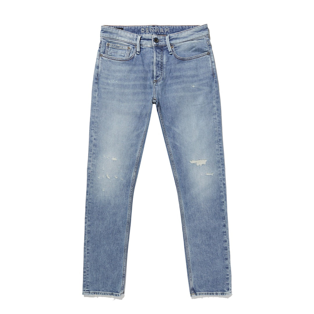 DENHAM】RAZOR IAR Slim Jeans / 淺藍刷色自然破壞合身小直筒牛仔褲