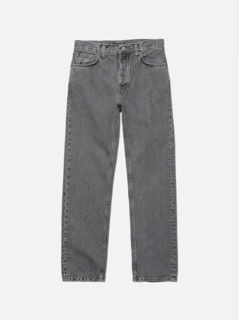 【Nudie Jeans】Rad Rufus Ash Grey 復古淺灰寬鬆直筒牛仔褲