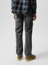 【Nudie Jeans】Rad Rufus Grey Crosshatch 復古十字紋灰黑刷色直筒牛仔褲