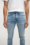【DENHAM】Razor FMHW Slim Fit／ 淺藍水洗高彈性專利布料修身小直筒牛仔褲