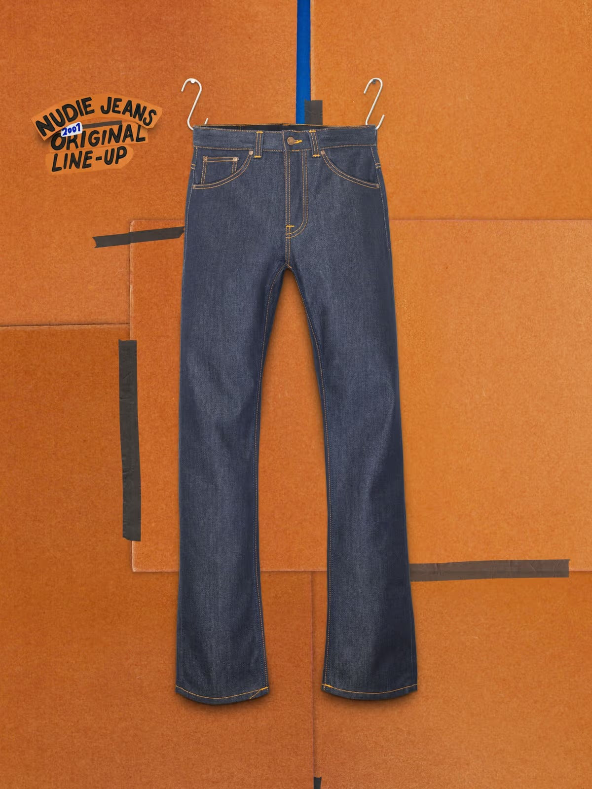 Nudie Jeans】Regular Alf Dry One – Blue Beach Denim