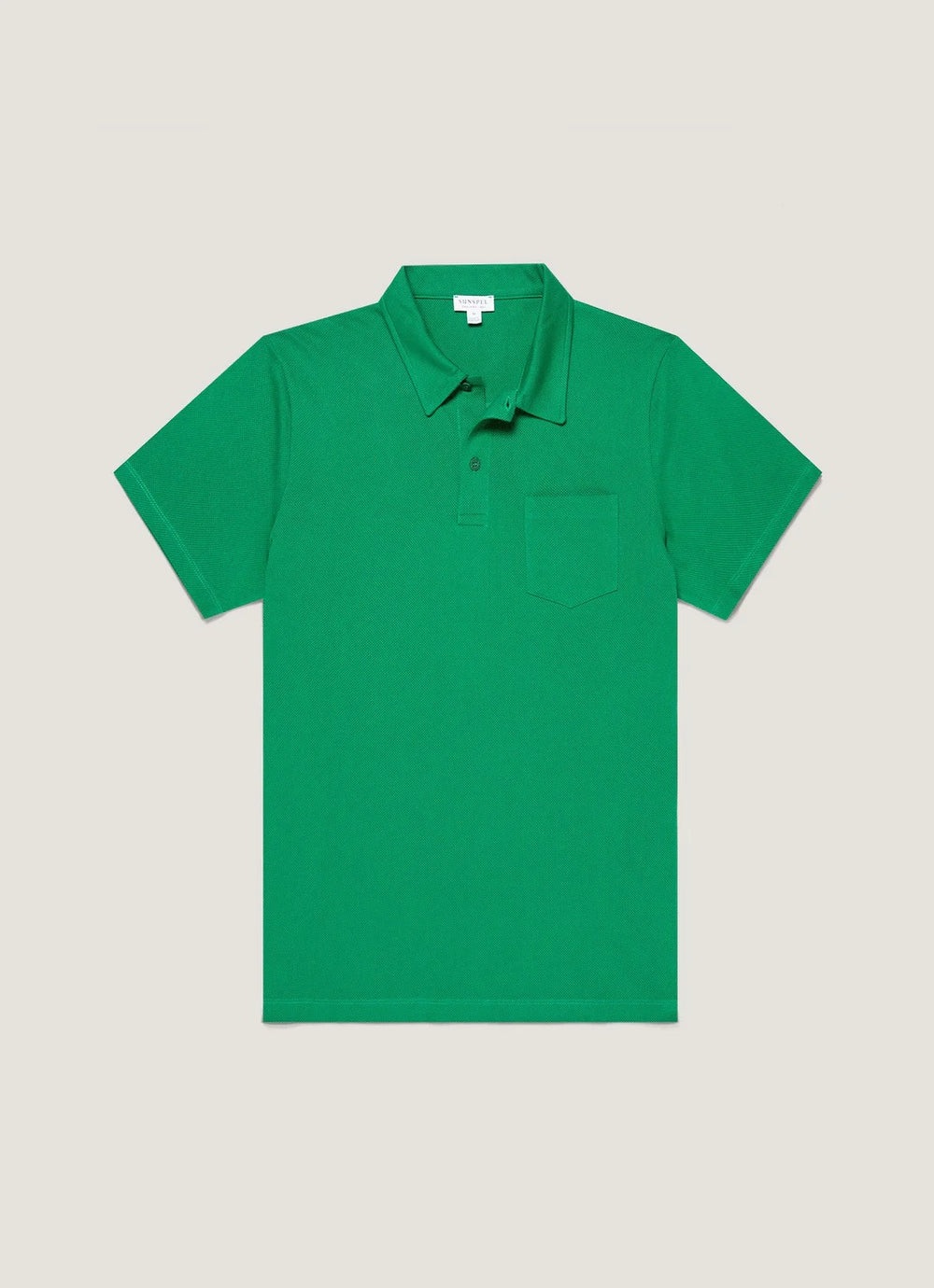 Sunspel Riviera Polo Shirt Bright Green