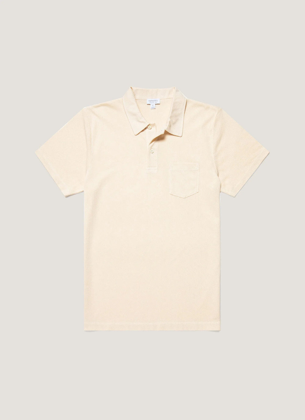 Sunspel Riviera Polo Shirt Undyed
