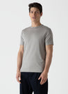 【Sunspel】SS Crew Neck T-Shirt Mid Grey 米灰色頂級匹馬棉經典短袖Tee