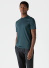 【Sunspel】SS Crew Neck T-Shirt Peacock 孔雀綠頂級匹馬棉經典短袖Tee