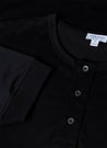 【Sunspel】Henley T-Shirt Black 黑色頂級匹馬棉蔚藍海岸短袖亨利領