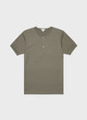 【Sunspel】Henley T-Shirt Khaki 橄欖綠頂級匹馬棉蔚藍海岸短袖亨利領