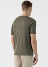 【Sunspel】Henley T-Shirt Khaki 橄欖綠頂級匹馬棉蔚藍海岸短袖亨利領