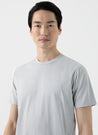 【Sunspel】Riviera T-Shirt Smoke 霧白色頂級匹馬棉蔚藍海岸短袖素Tee