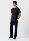【Sunspel】Riviera Polo Shirt Navy 海藍色頂級匹馬棉蔚藍海岸Polo衫
