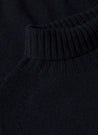 【Sunspel】Lambswool Roll Neck Sweater Dark Navy Mouline