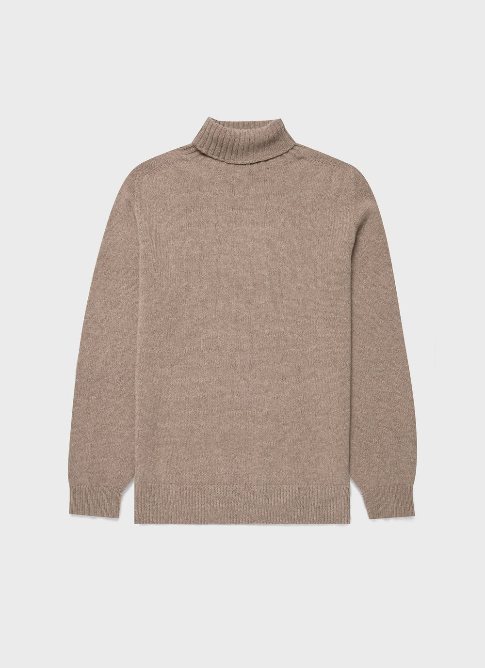 【Sunspel】Lambswool Roll Neck Sweater Sandstone