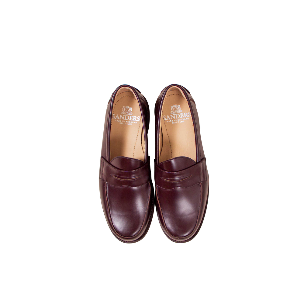 Sanders Butt Seam Loafer Burgundy 