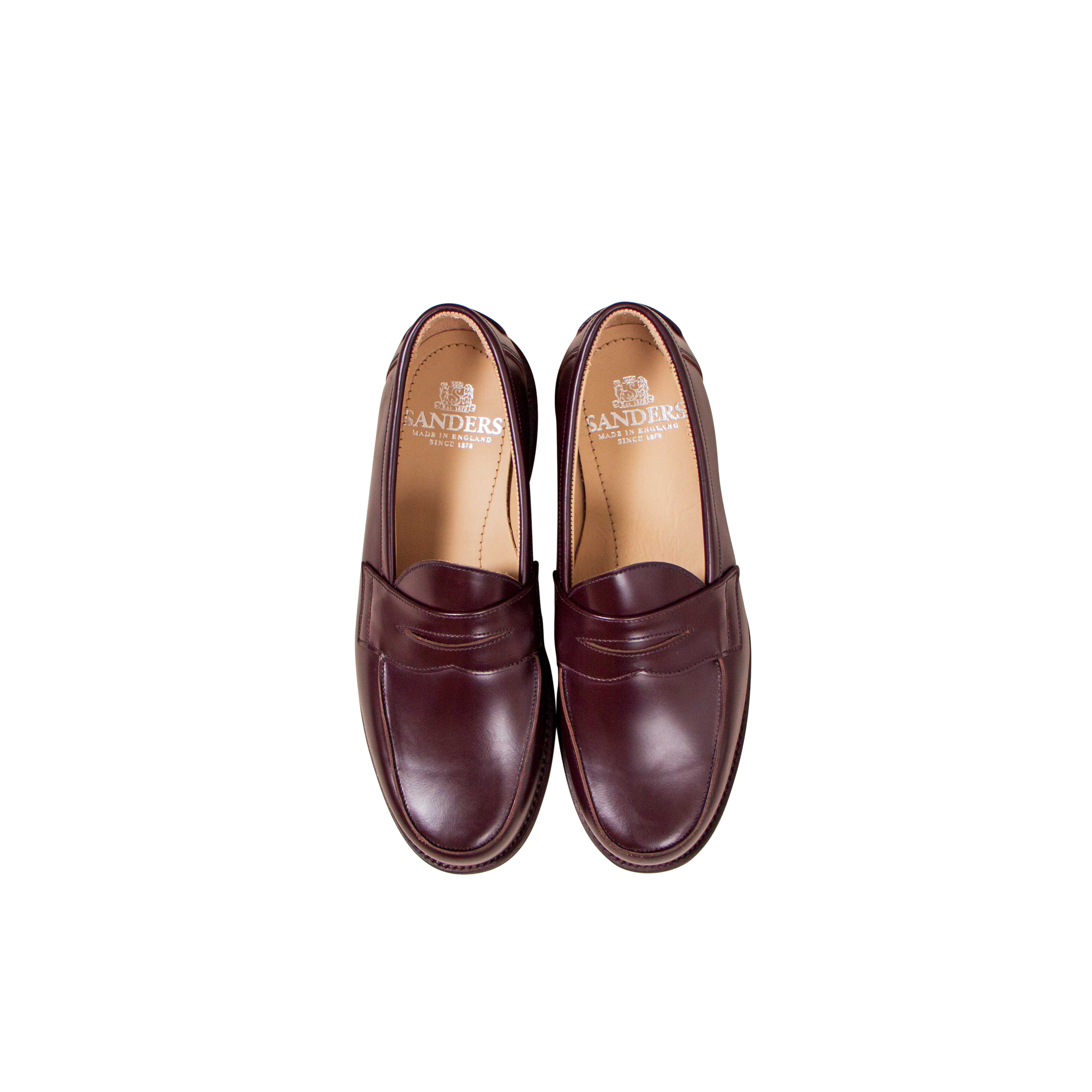 Sanders】Butt Seam Loafer Burgundy 2314R – Blue Beach Denim