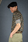 【Scarti-Lab】Flower Pattern Band Collar Shirt 304 SL504