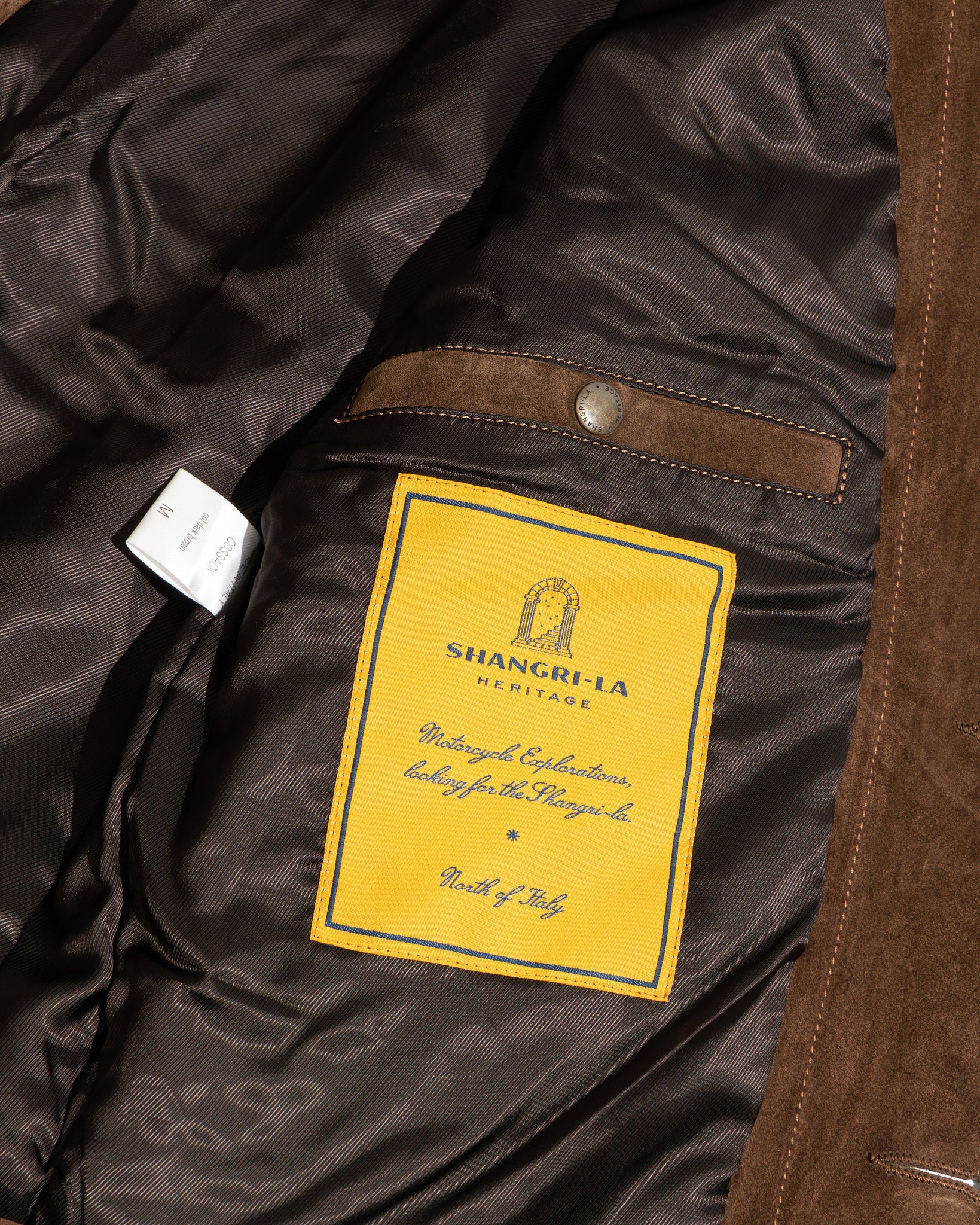 Shangri-La Heritage】Cossack Testa Di Moro Suede Leather Jacket