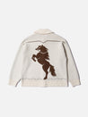 【Nudie Jeans】 Sharon Western Knit Cardigan Chalk White