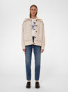 【Nudie Jeans】 Sharon Western Knit Cardigan Chalk White