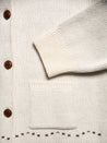 【Nudie Jeans】 Sharon Western Knit Cardigan Chalk White