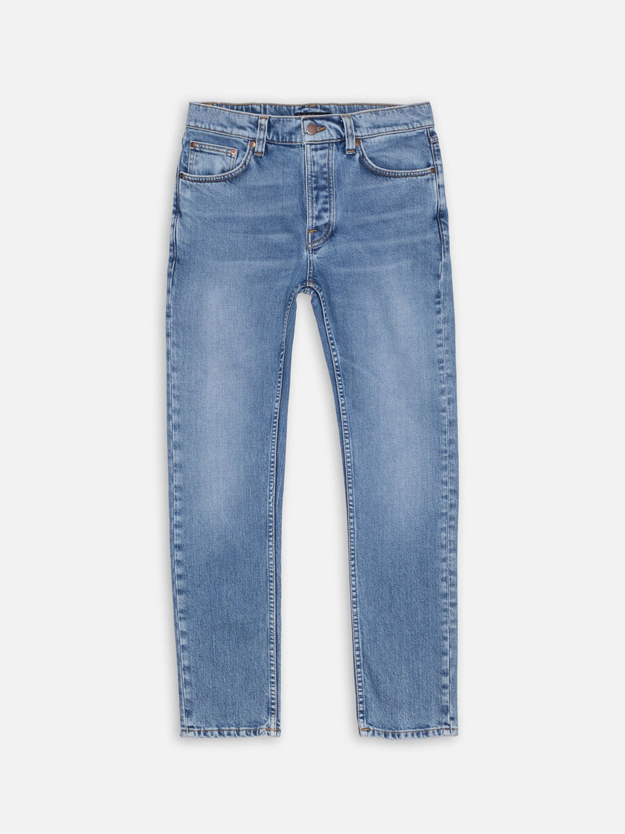 【Nudie Jeans】Solid Ollie Worn Vintage 復古水洗修身中小直筒牛仔褲