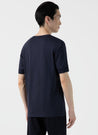 【Sunspel】Henley T-Shirt Navy 海藍色頂級匹馬棉蔚藍海岸短袖亨利領