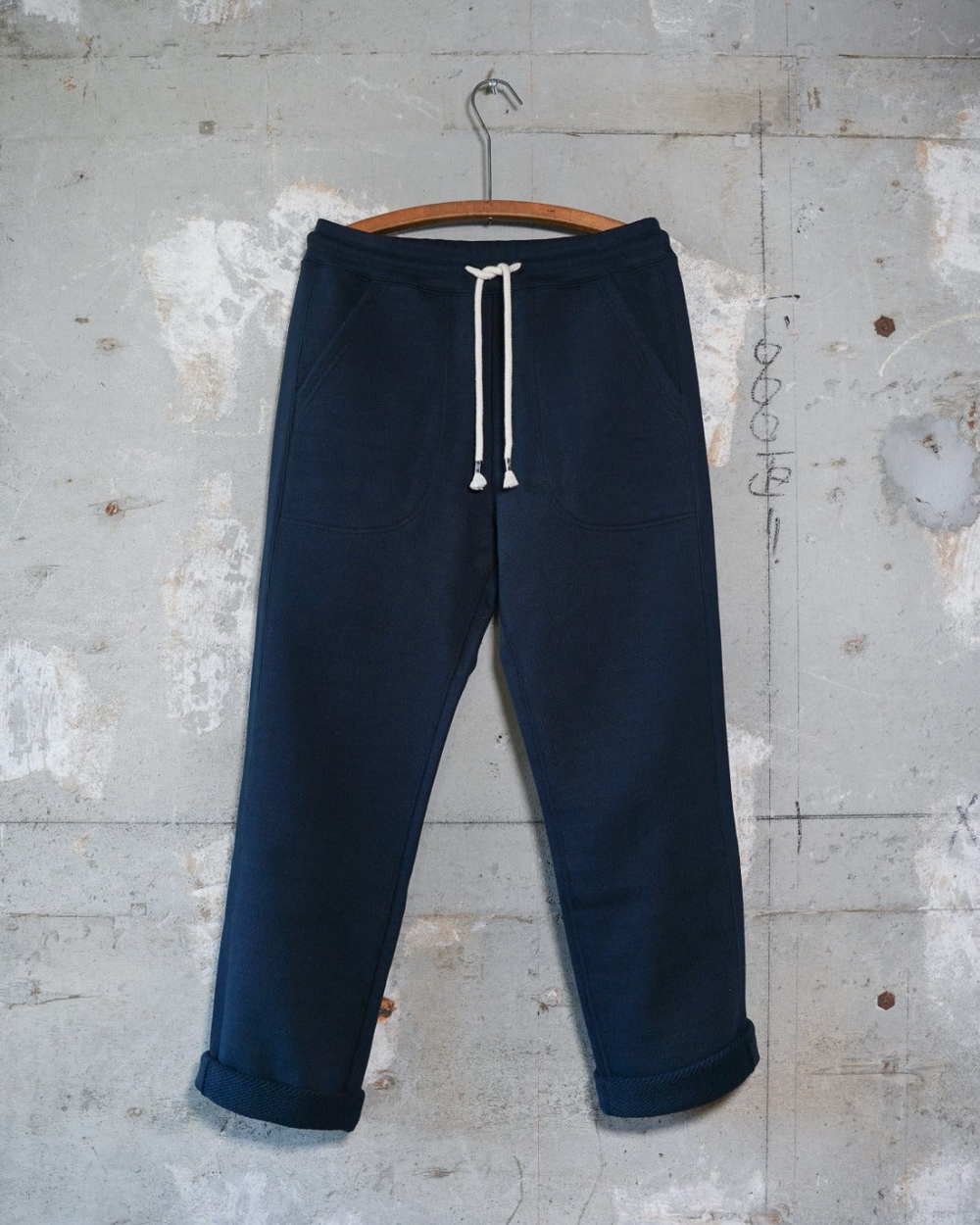 Wonder Looper Sweatpants Double Heavyweight French Terry Navy