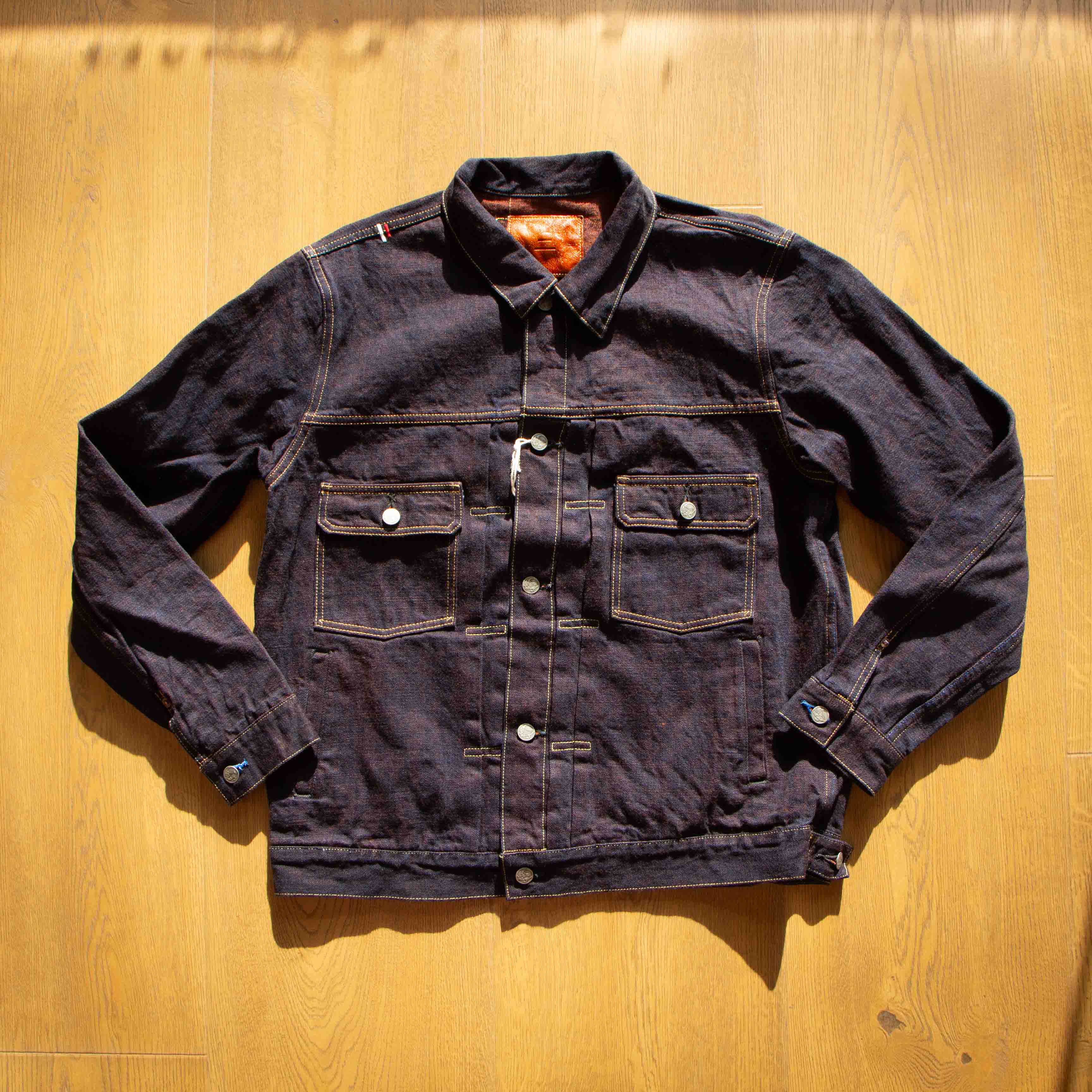 Liten YOKUBARI Denim Jacket サイズ2 新品未使用 TANUKI】TNK402KH Kakishibu 15oz Selvedge Type 2 Denim Jacket
