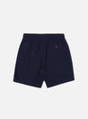 【Universal Works】Beach Short In Indigo Herringbone Denim / 靛藍藍染 魚骨紋丹寧結構 海灘短褲