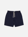 【Universal Works】Beach Short In Indigo Herringbone Denim / 靛藍藍染 魚骨紋丹寧結構 海灘短褲