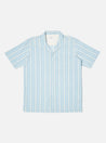 【Universal Works】Camp Shirt In Blue Nisi Cotton