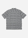 【Universal Works】Camp Shirt In Grey Vee Ikat 