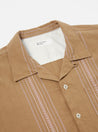【Universal Works】Camp Shirt In Sand Deck Cotton