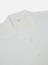 【Universal Works】Camp Shirt In White Linen-Cotton Shirting